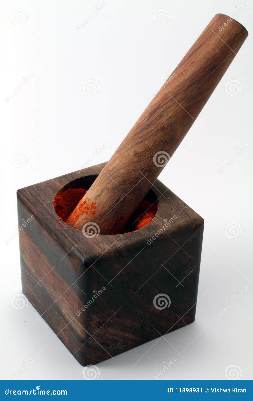 a wooden mortar and pestle