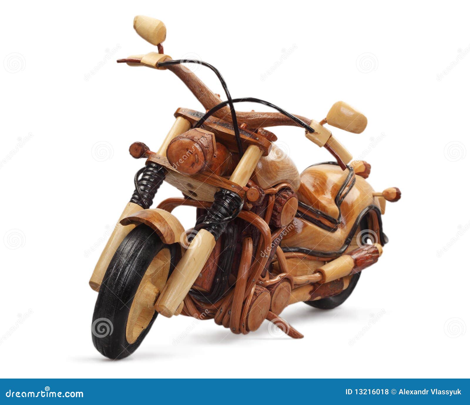 Wooden Motorcycle Royalty Free Stock Photos - Image: 13216018