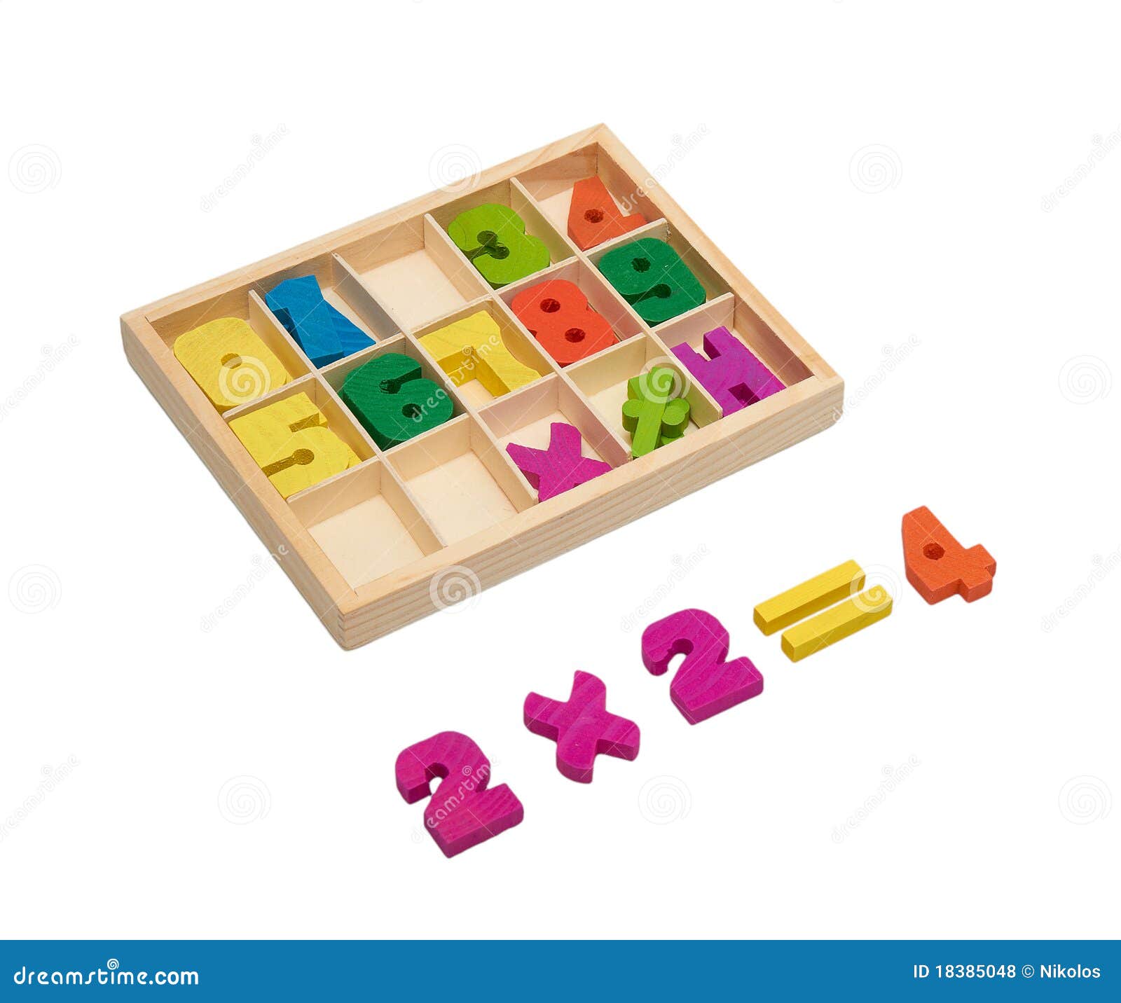 Wooden Numbers 1234567890 Stock Photo 1150662113