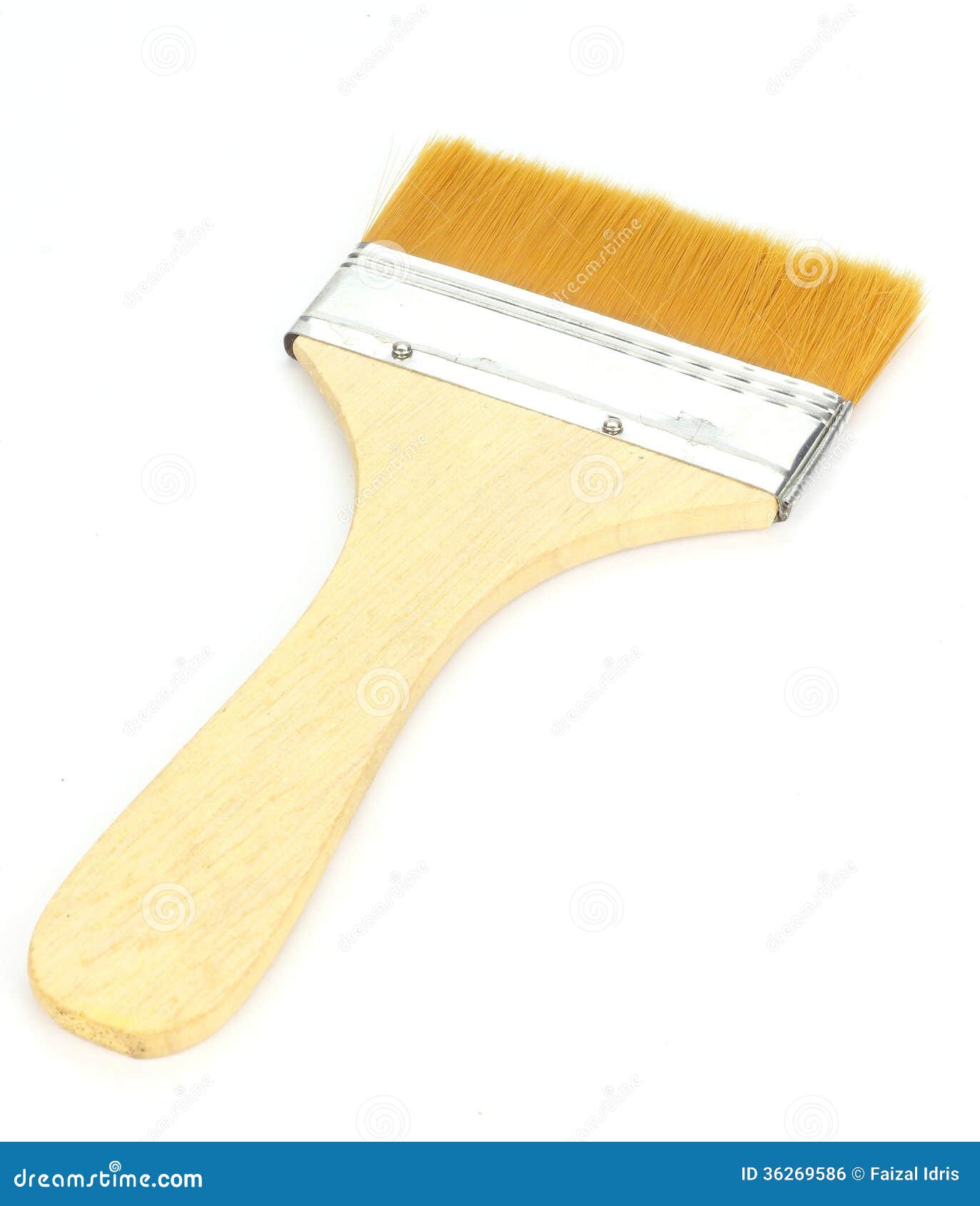 Wooden Paint Brush stock photo. Image of hobby, tool 36269586