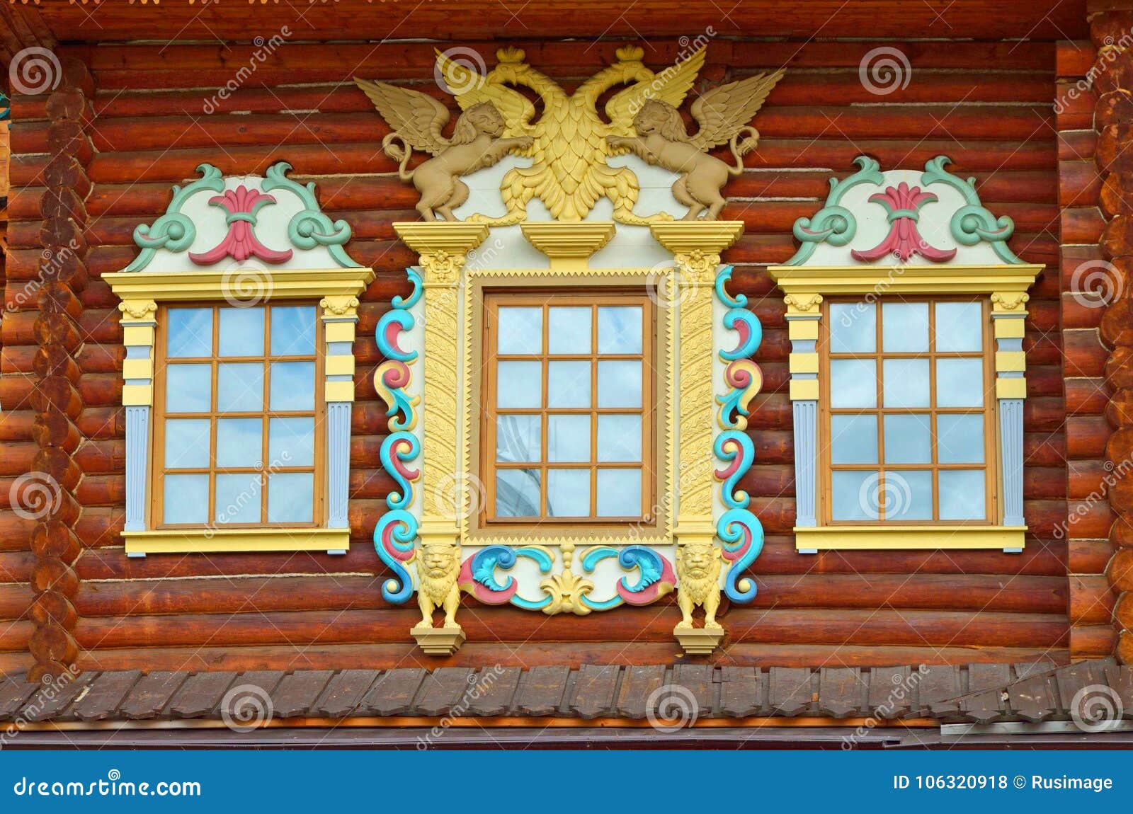 wooden palace of tzar aleksey mikhailovich in kolomenskoe reconstruction, moscow, russia