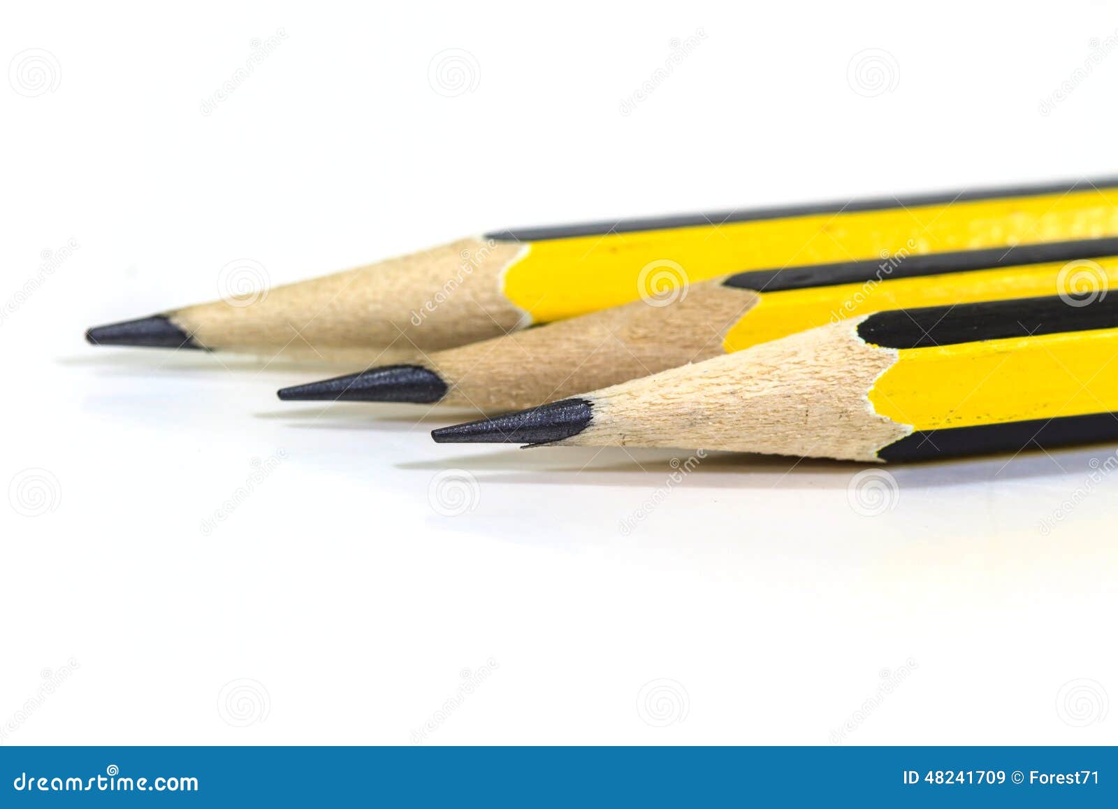 Wooden Pencil on a White Background Stock Image Image of learn