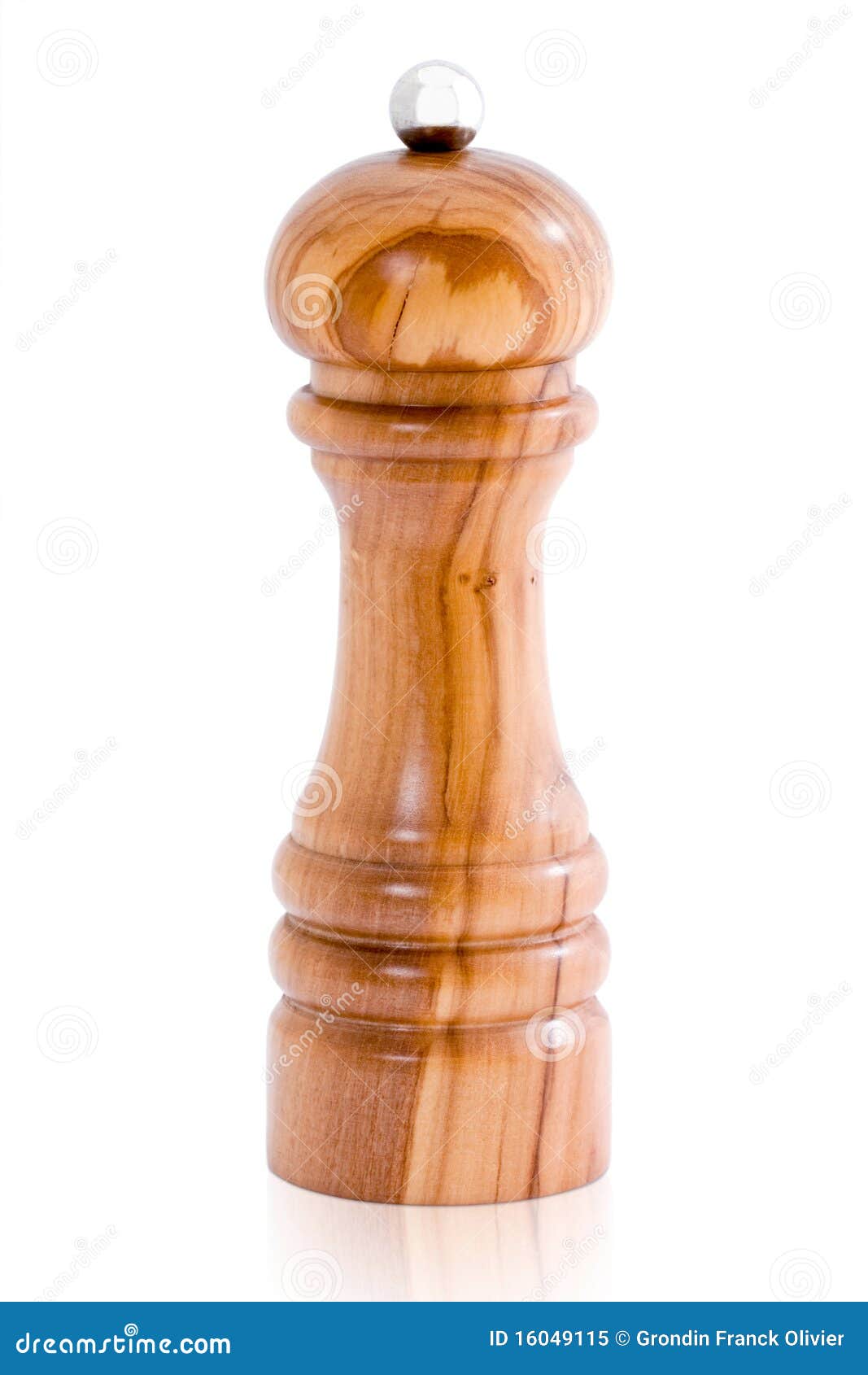 Wooden pepper mill stock image. Image of culinary, smooth 16049115