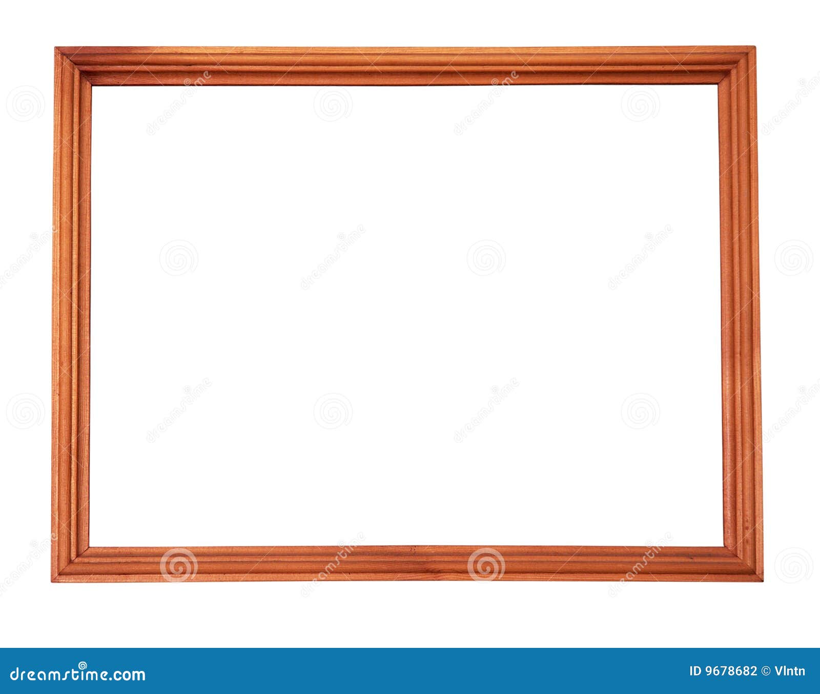 Wooden Pictureframe Isolated on White Background Stock Photo Image of brown, wood 9678682