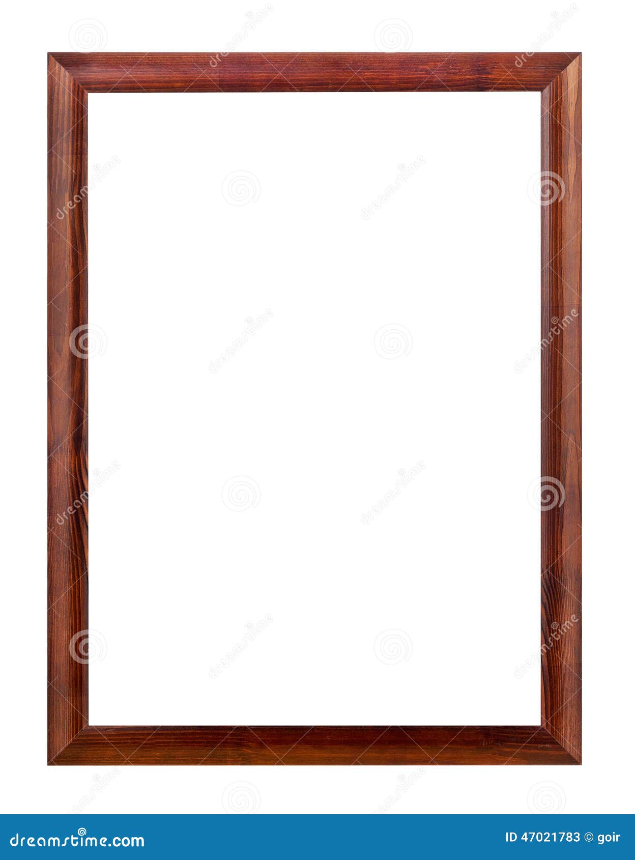 Wooden picture frame stock image. Image of front, empty 47021783