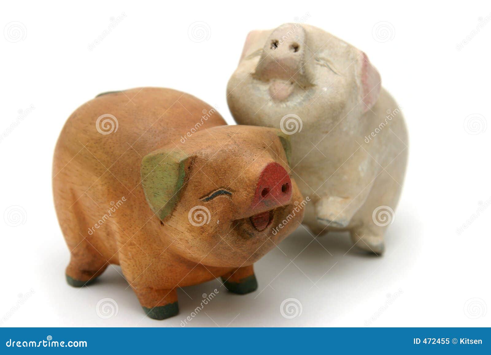 Wooden pigs stock image. Image of solid, glossed, sanded 472455