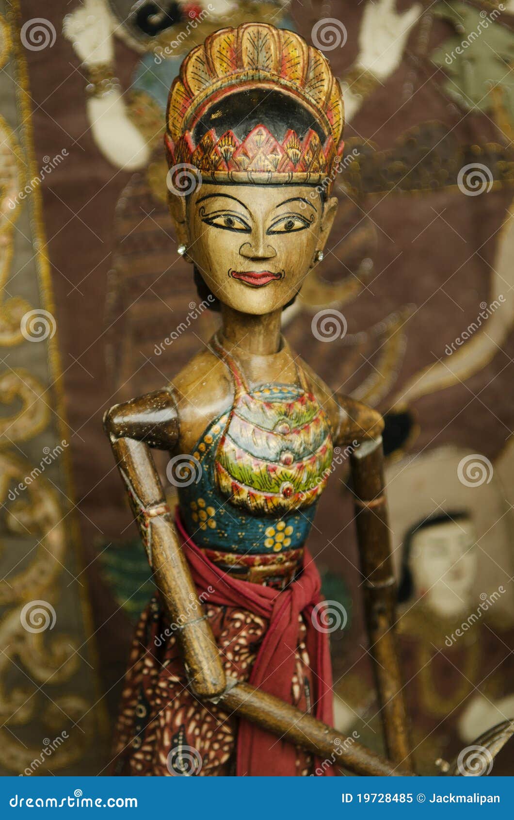 Wooden Puppet in Bali Indonesia Stock Image Image of asia, bali 19728485