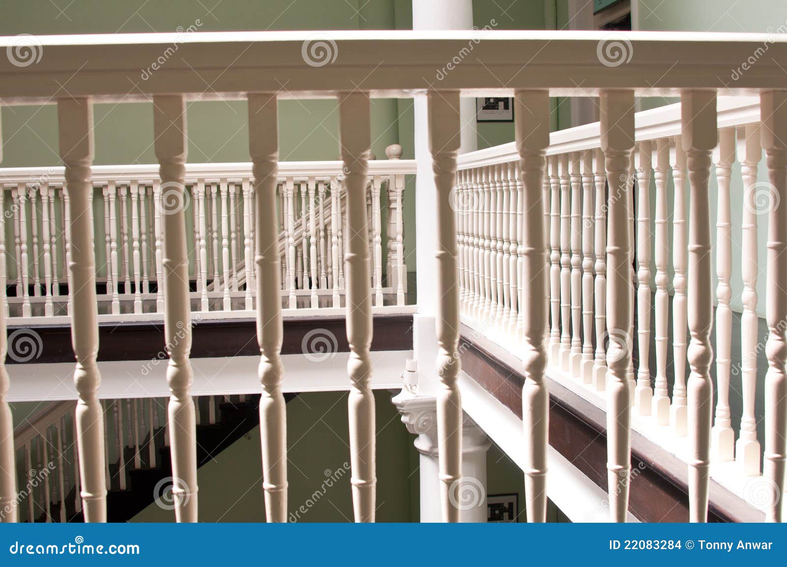 Wooden Railing stock photo. Image of upper, construction 22083284
