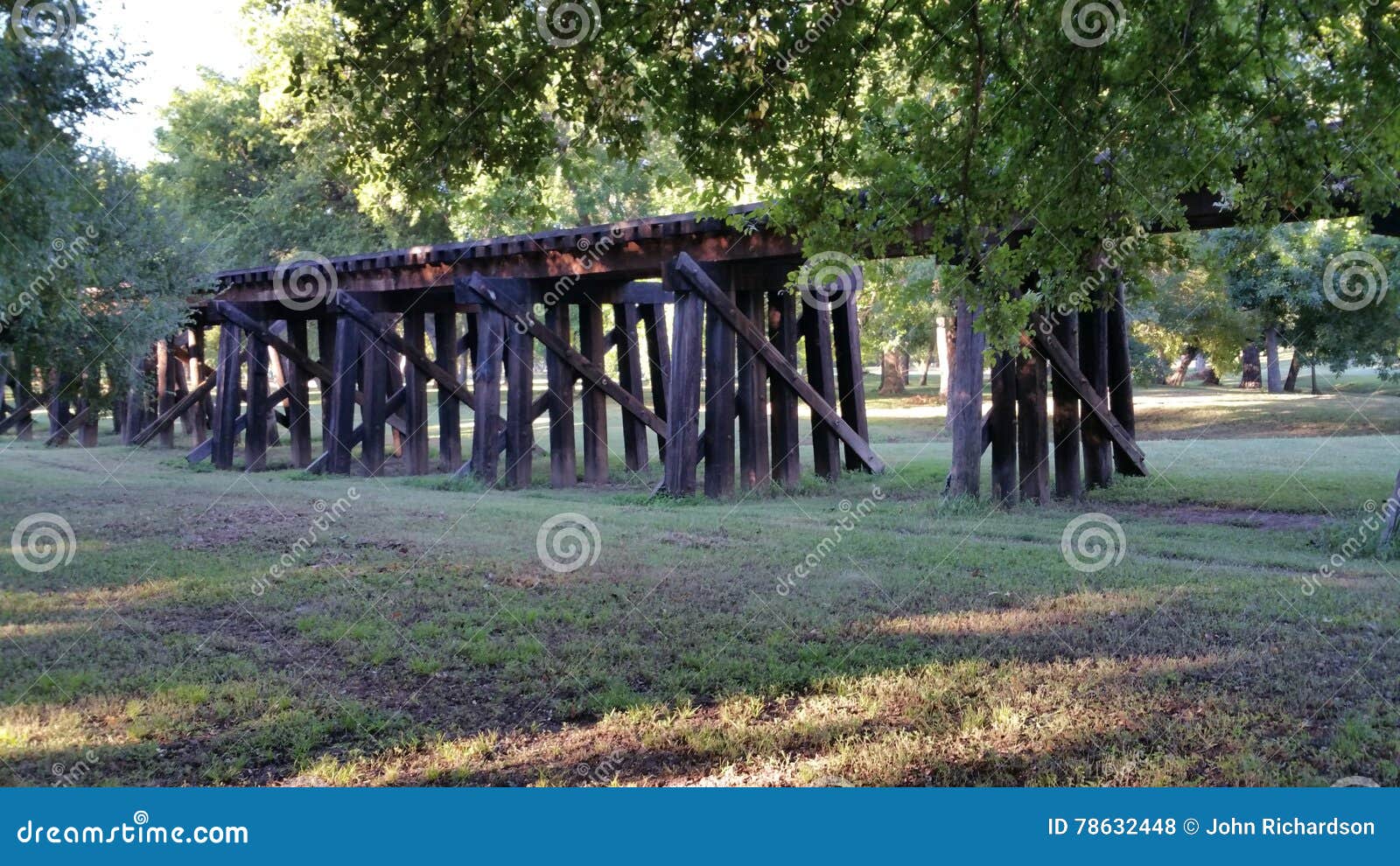 Wooden railroad trestle stock photo. Image of trestle 78632448