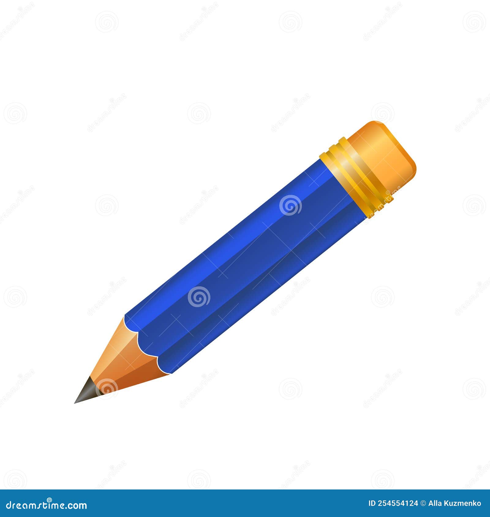 White wooden sharp pencils Royalty Free Vector Image