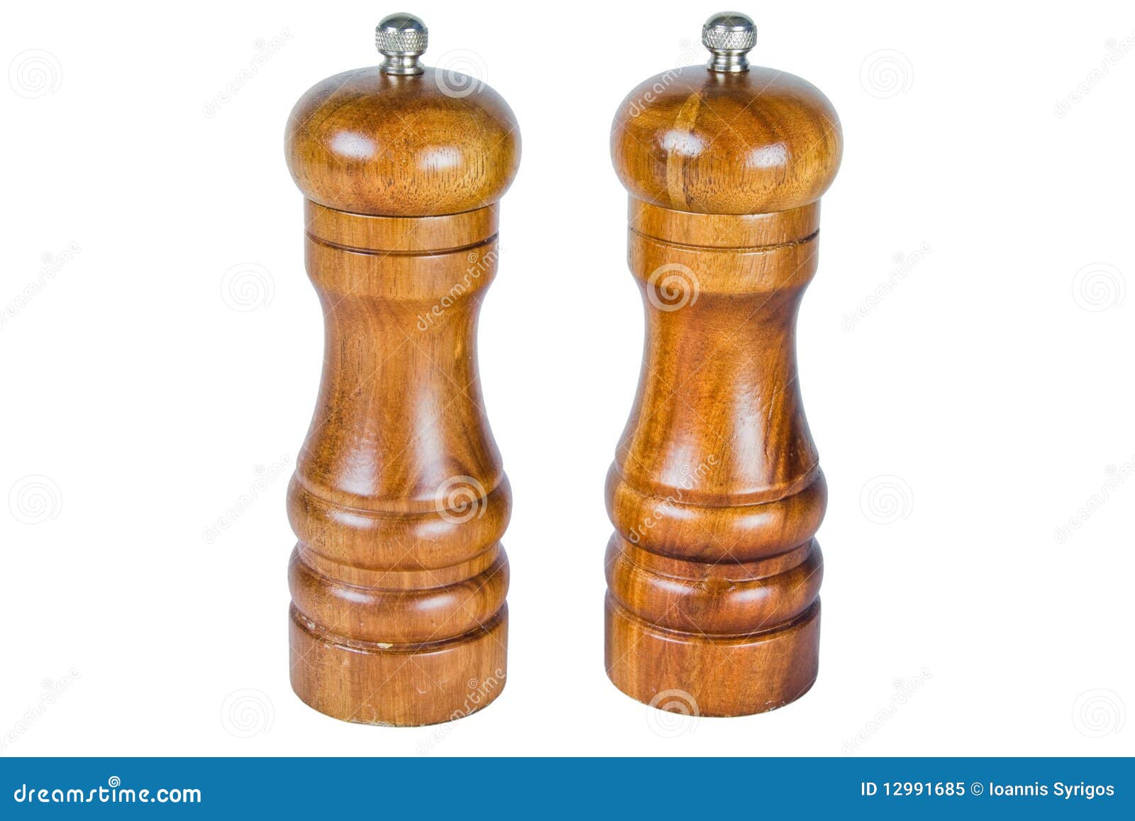 wooden salt and pepper set
