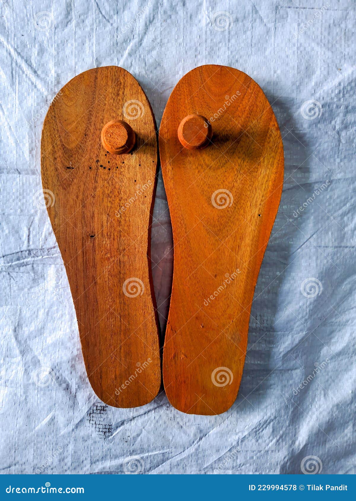 Wearable Wooden Slippers, Simple Floral Khadau, Khadau Chappal for Men