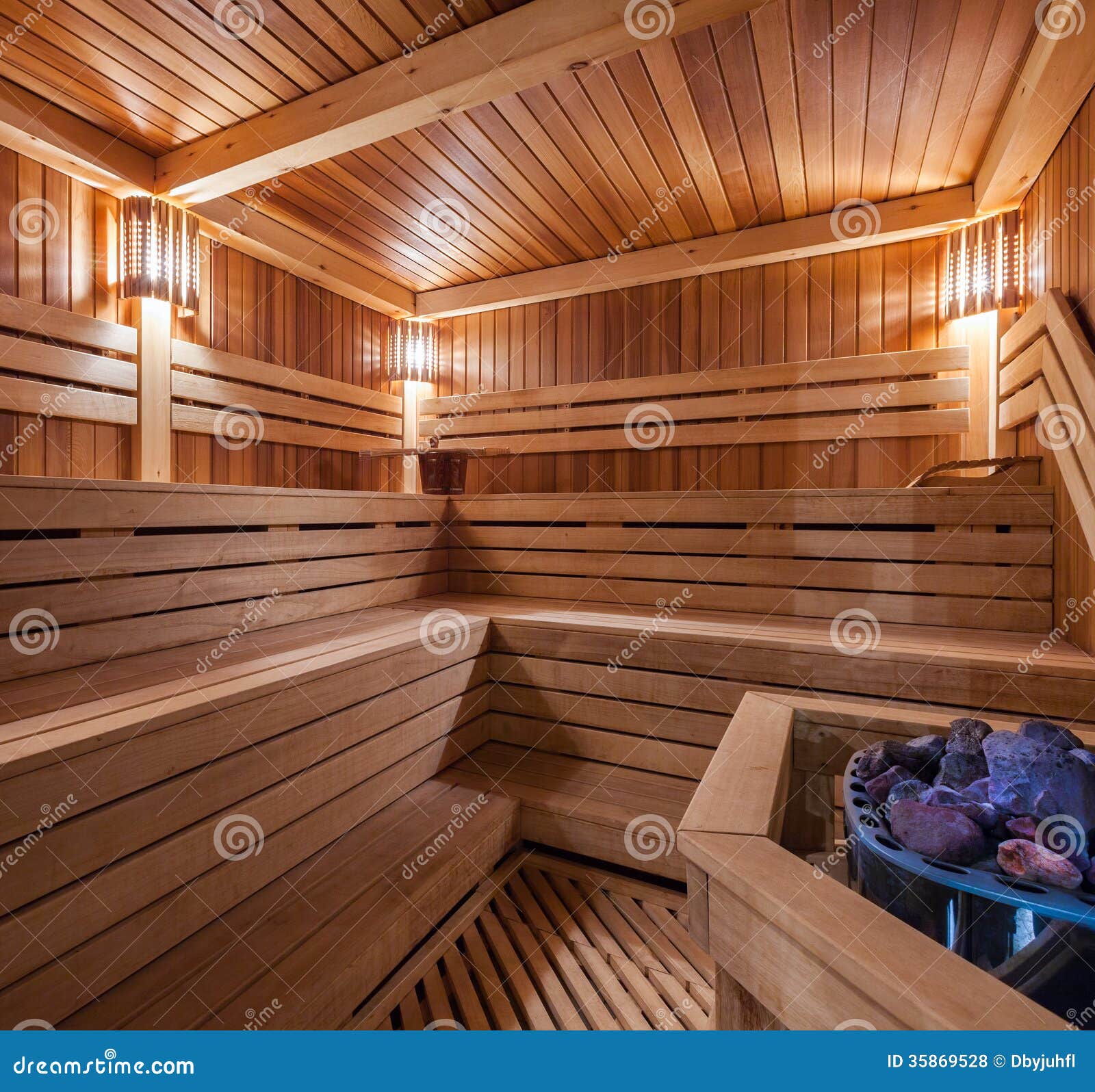 Wooden sauna stock photo. Image of cabin, hygiene, bath 35869528