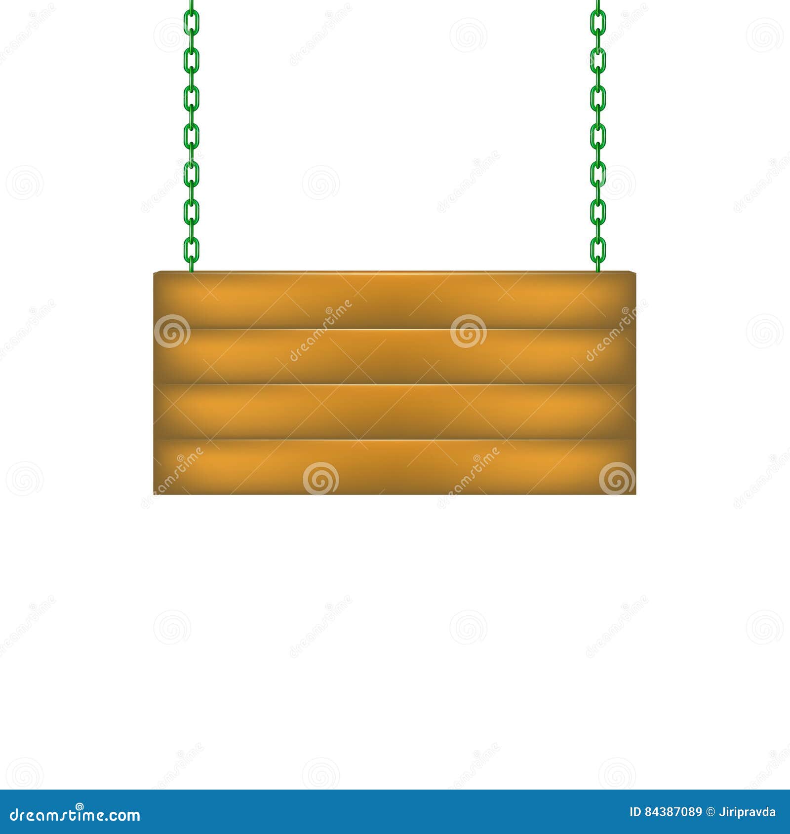 Free Vector  Wood sign hanging on a chain