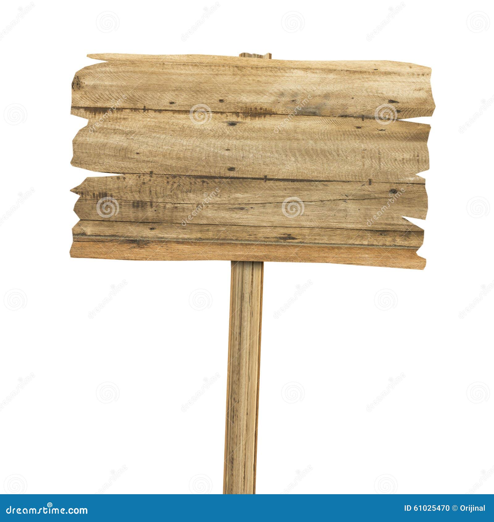 Wooden Sign Isolated On White. Wood Old Planks Sign Stock ...