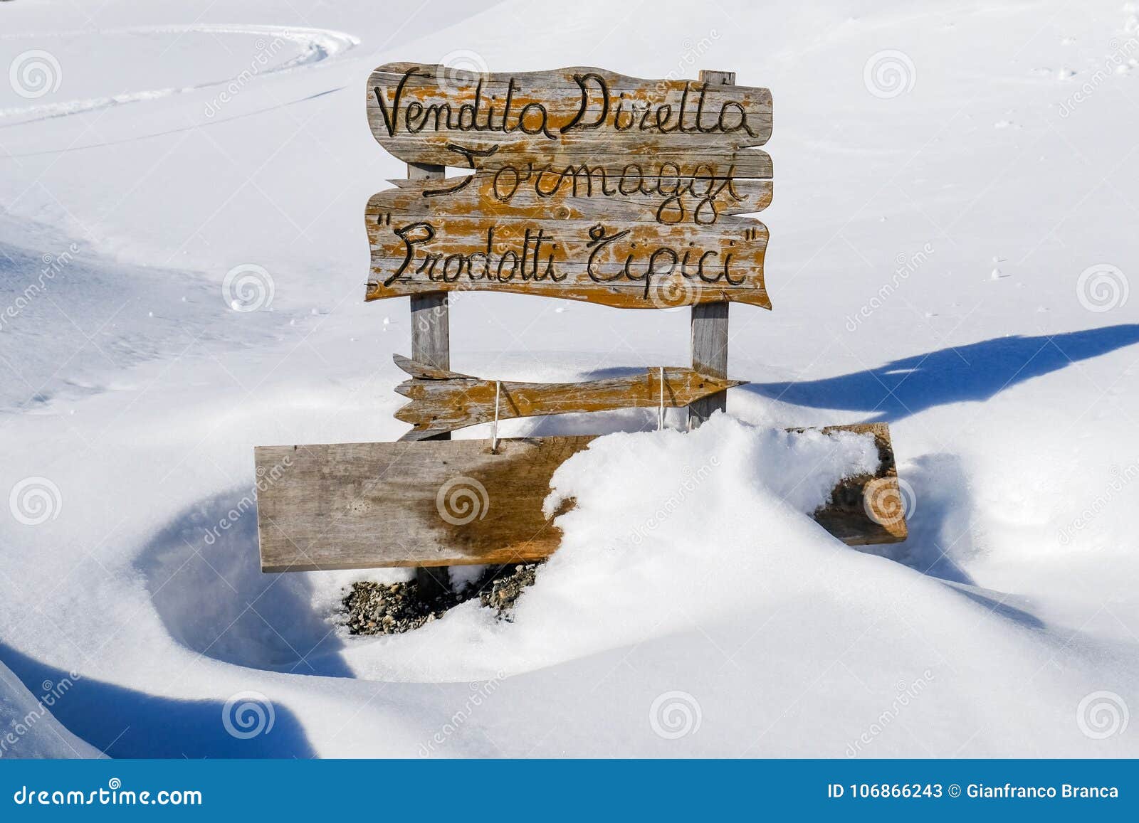 wooden sign on mountain