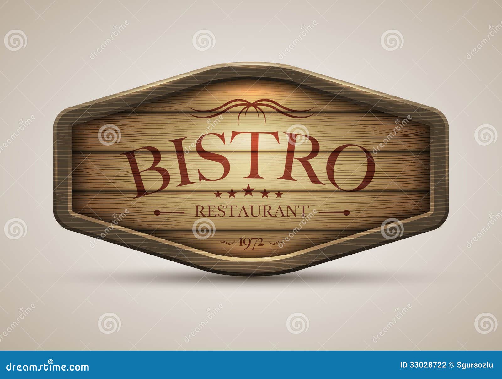 wooden signboard