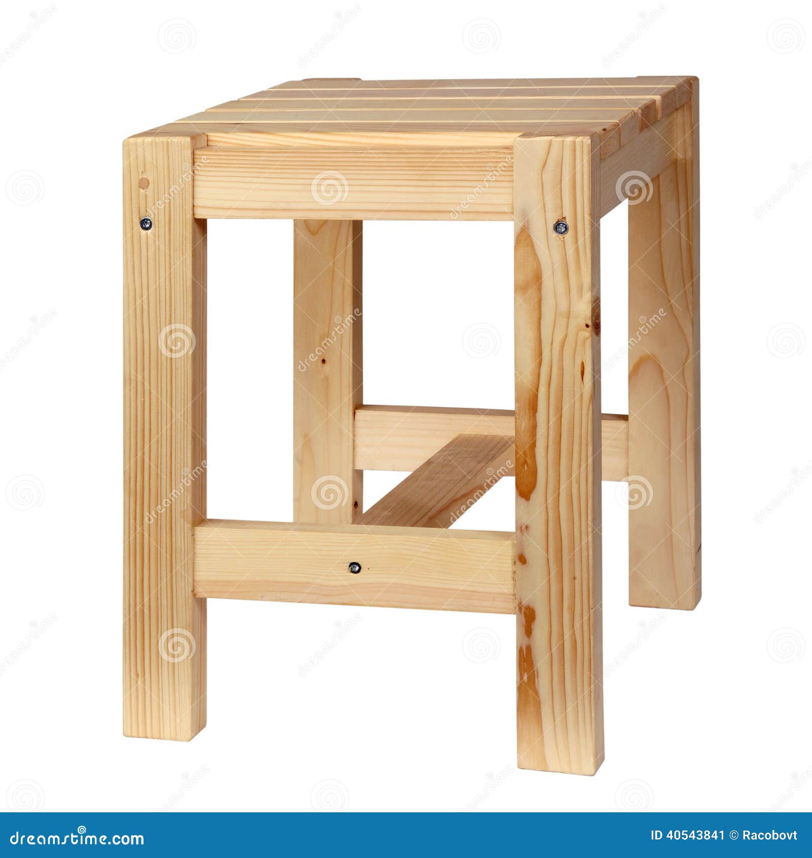 Wooden Simple Stool Stock Photo - Image: 40543841