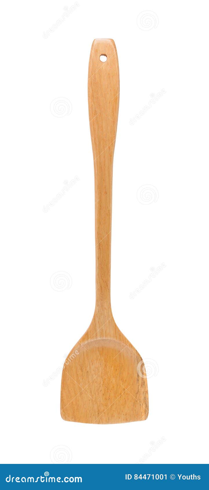 Wooden spatula on a white stock image. Image of isolated 84471001