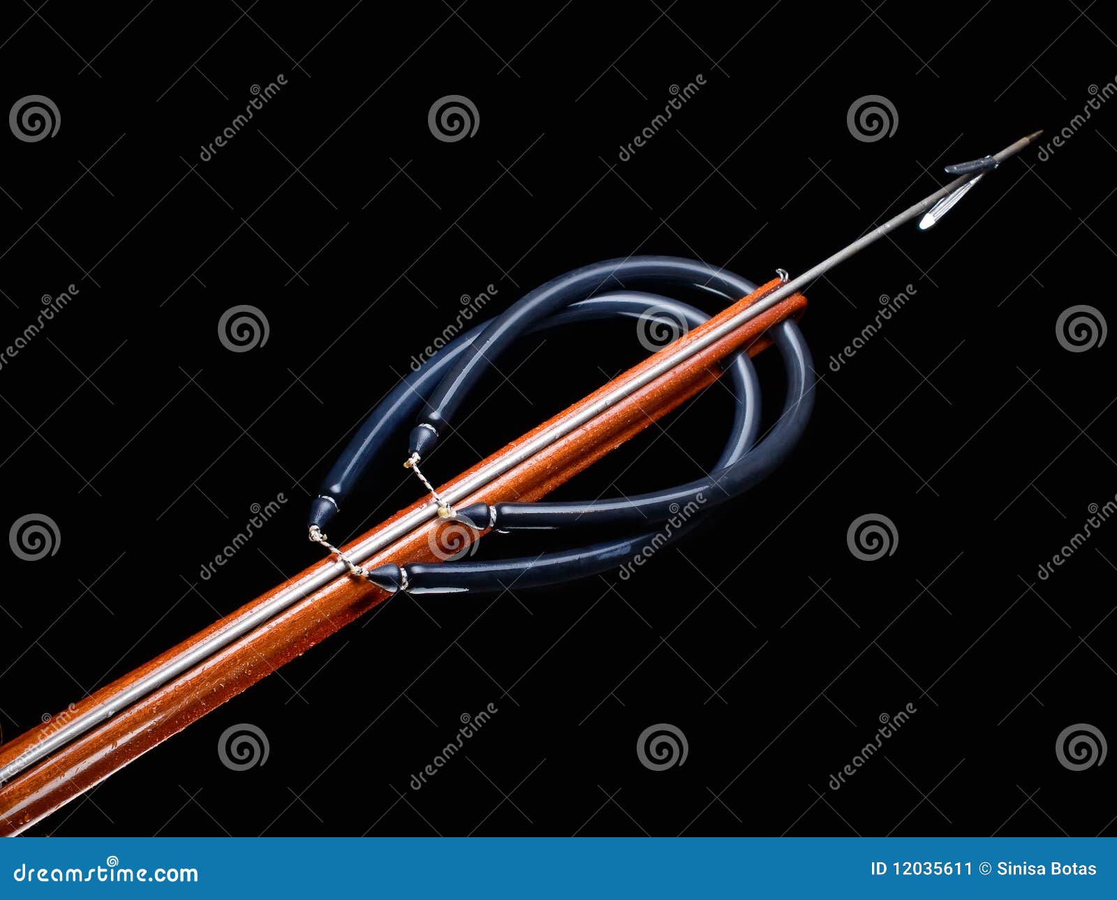 Wooden spear gun stock image. Image of leisure, catch - 12035611