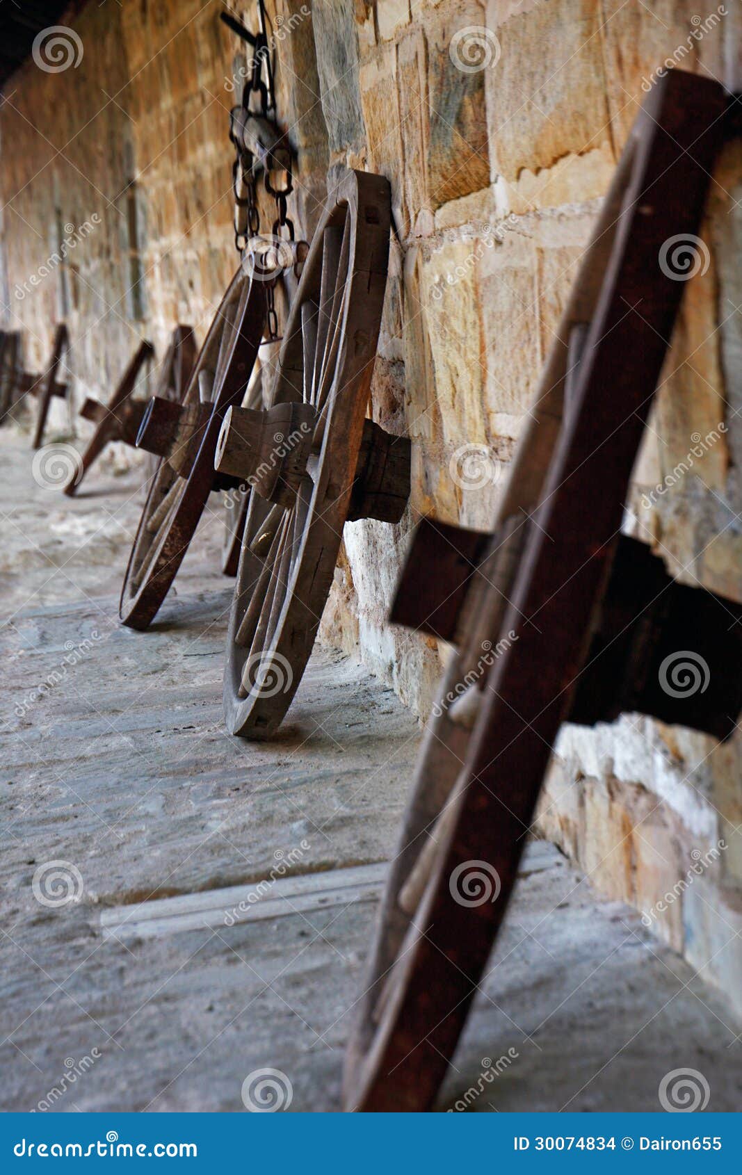 Wooden spoke wheels stock photo. Image of handwork, grass - 30074834