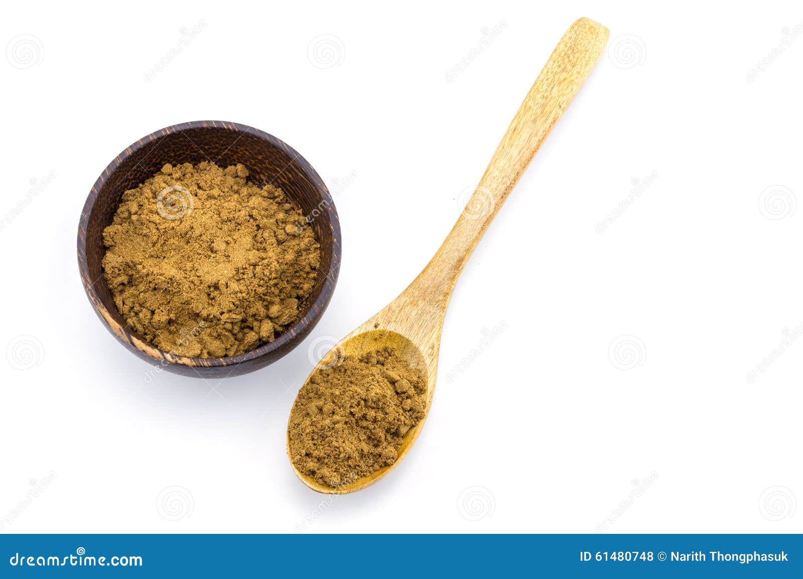 Wooden Spoon with Five Spice Powder and Bowl Stock Photo Image of asia, herb 61480748