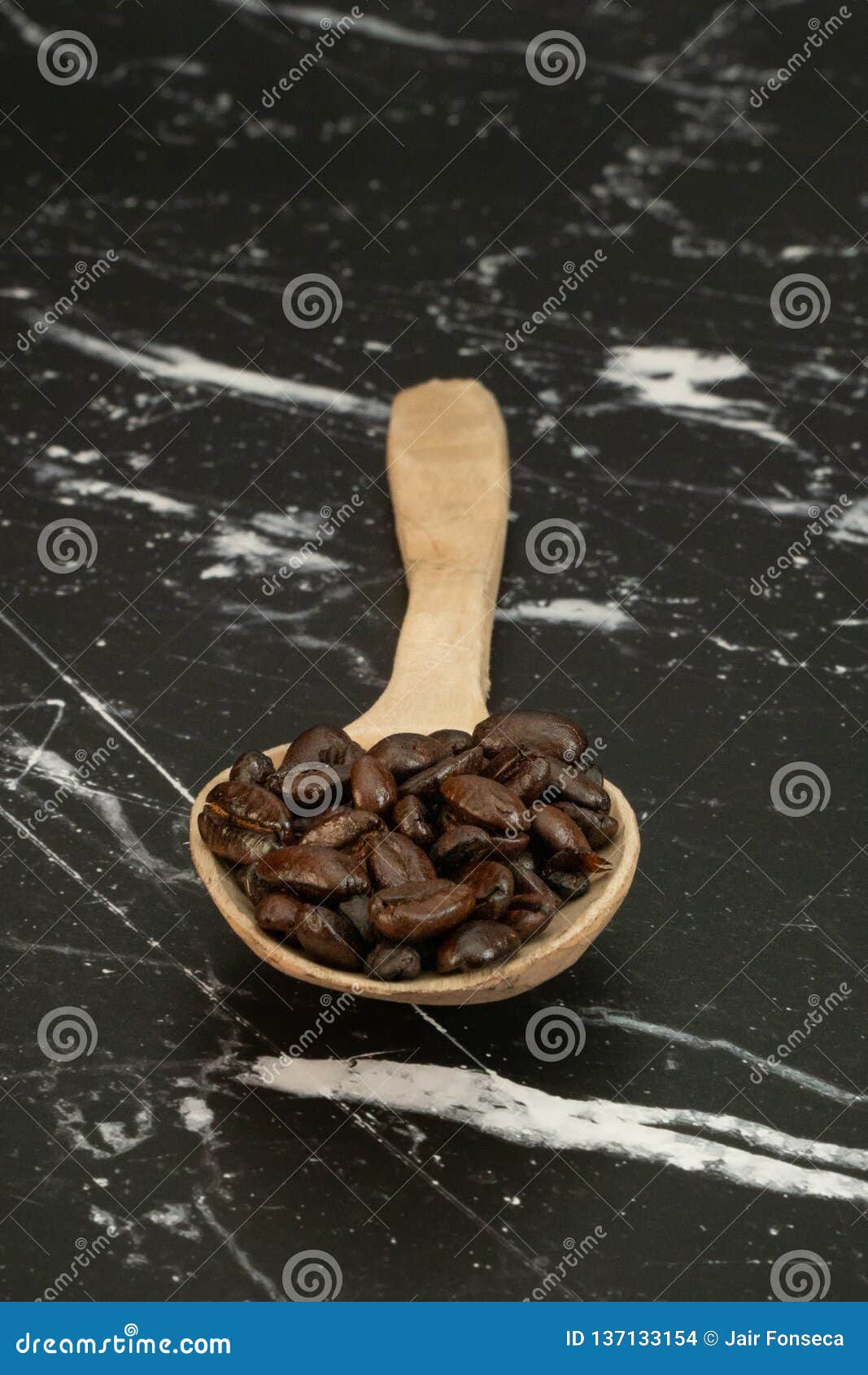 Wooden Spoon with Roasted Coffee Stock Photo Image of break, food