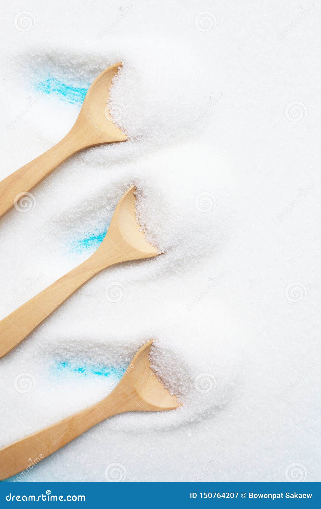 Wooden Spoon with White Granulated Sugar Stock Image Image of natural