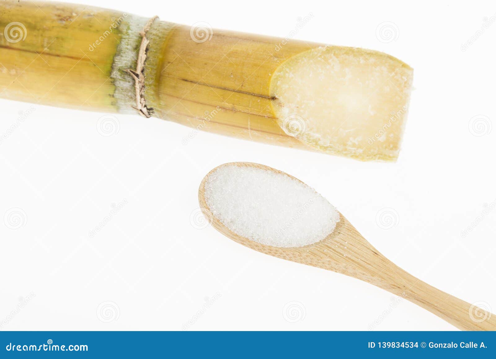 Wooden Spoon with White Sugar Stock Photo Image of nutrition, candy