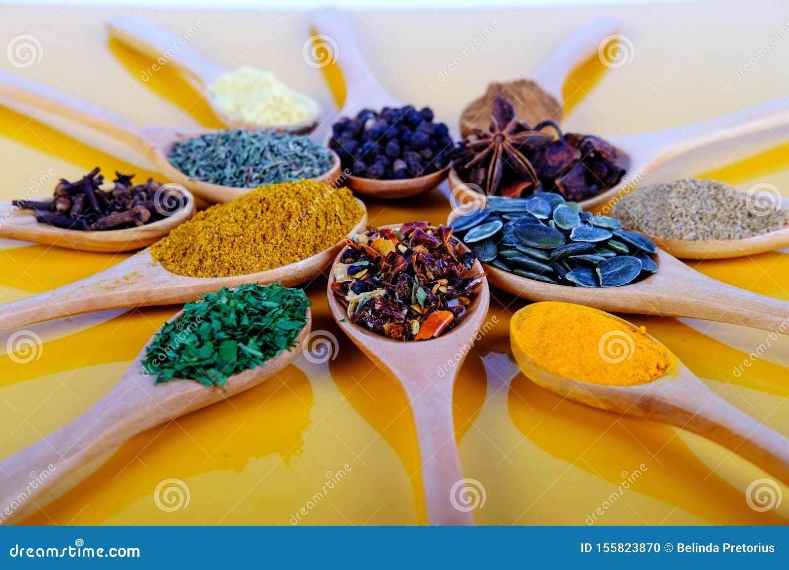 Spoons Filled With Different Types Of Sugar Cane Sugar White Sugar Rock