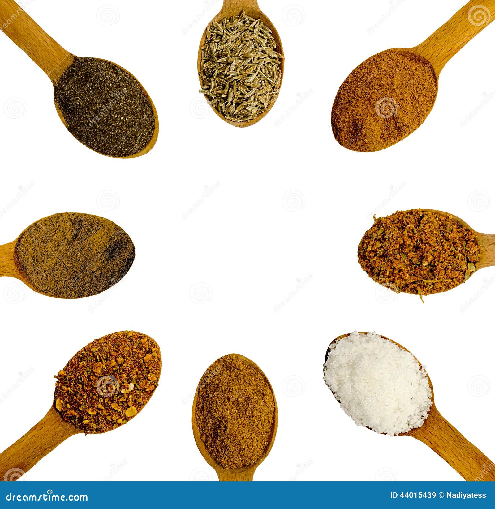 https://thumbs.dreamstime.com/z/wooden-spoons-spices-different-white-background-44015439.jpg