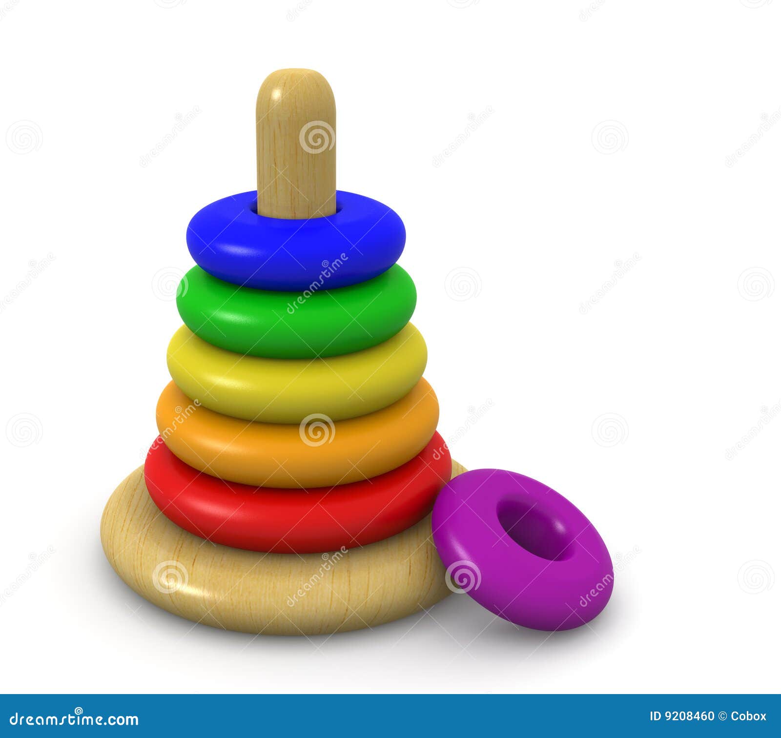 wooden stacking rings toy
