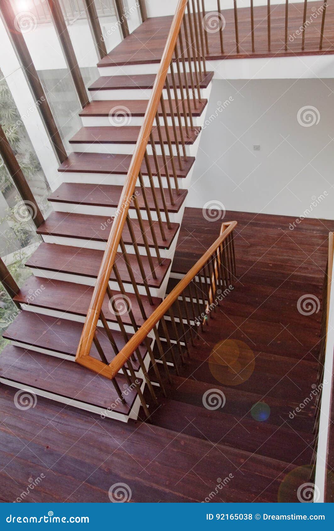 wooden stairs interior