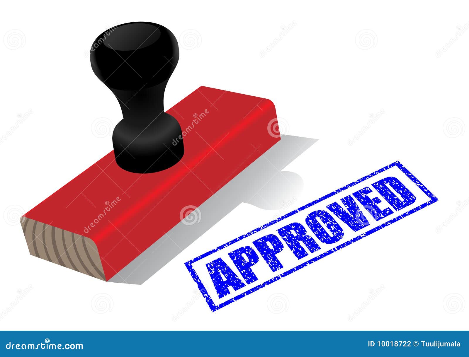 Wooden stamp stock illustration. Illustration of official 10018722