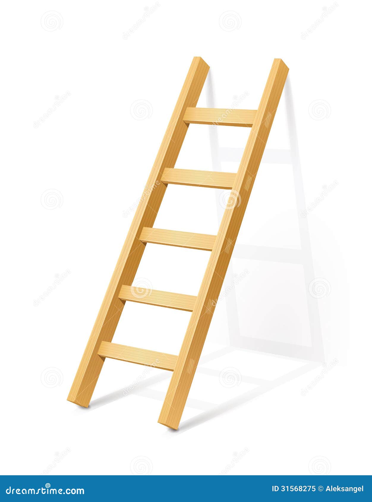 wooden step ladder