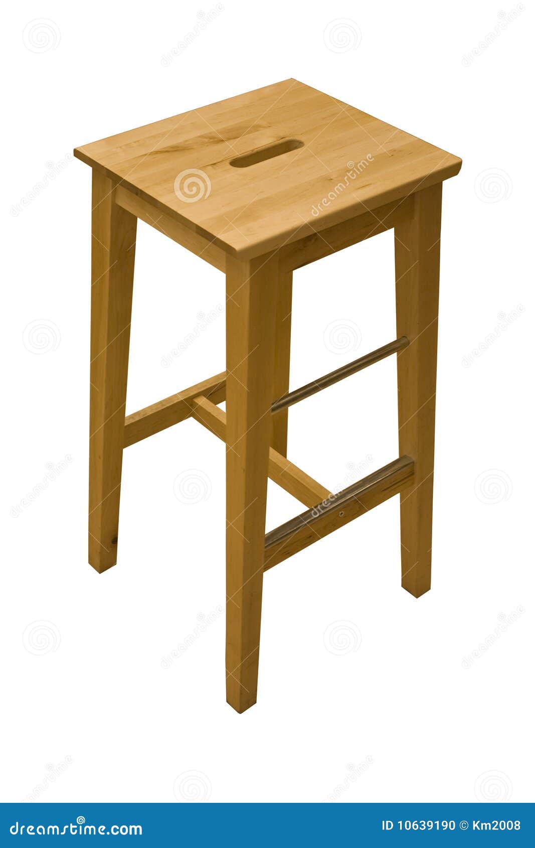 Wooden Stool stock photo. Image of natural, kitchen, white 10639190