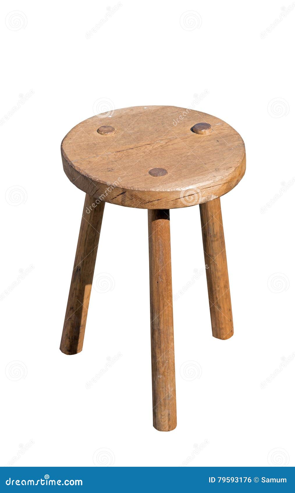 Wooden stool stock photo. Image of white, wooden, antique 79593176