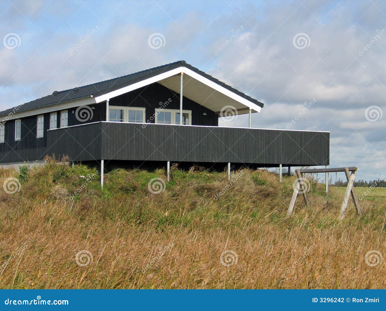 Wooden Summer House Denmark Stock Photo Image of escape, holiday 3296242