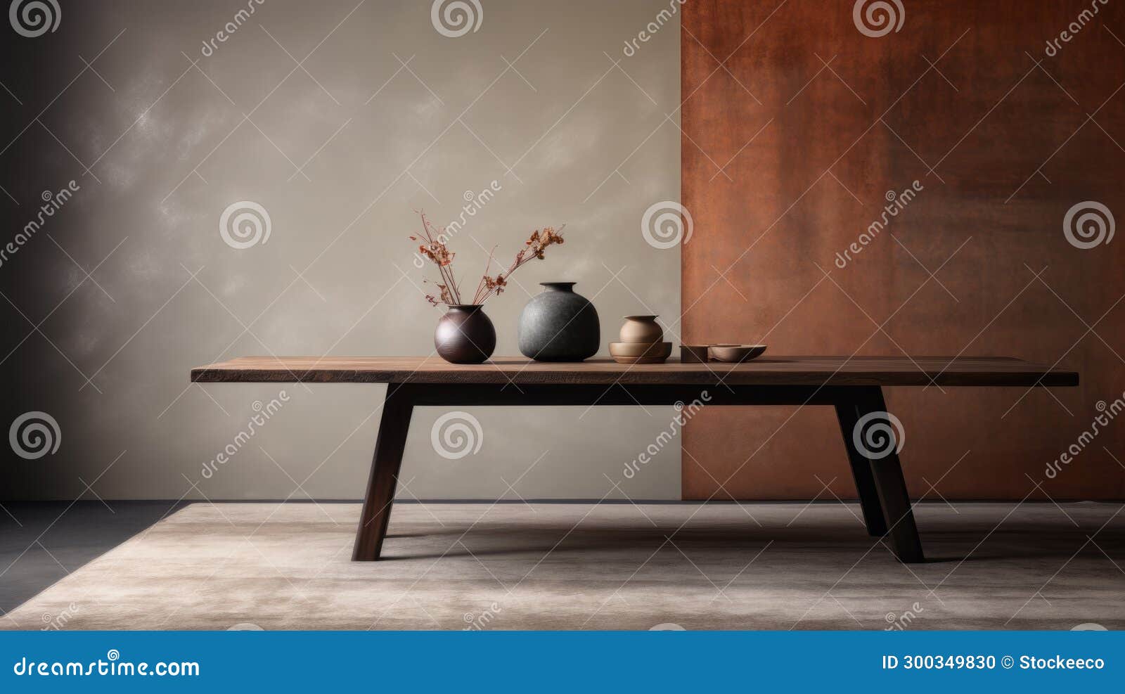 Zen Minimalism a Fusion of Eastern and Western Aesthetics Stock