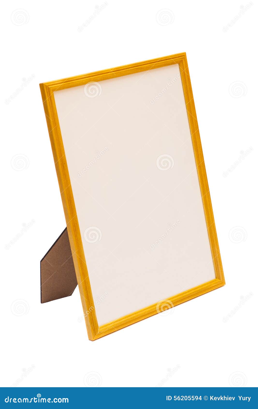 Wooden table photo frame stock photo. Image of framework 56205594