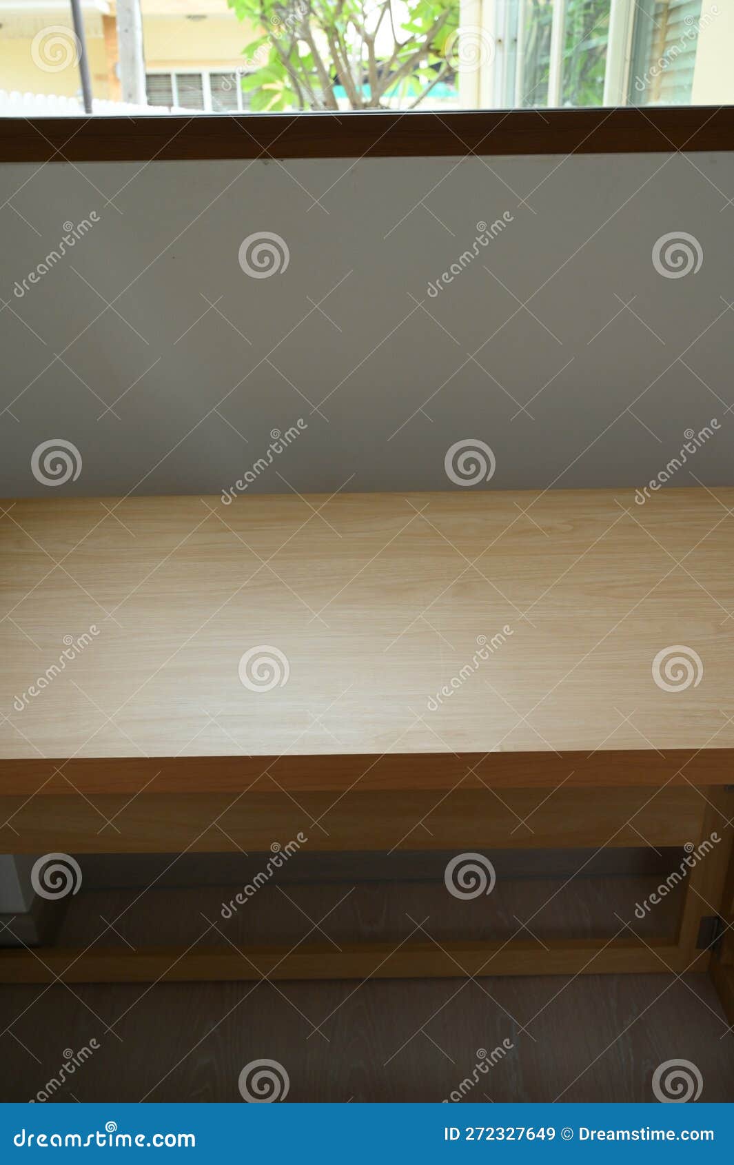 Wooden Table in the Room, Interior Design Stock Image Image of