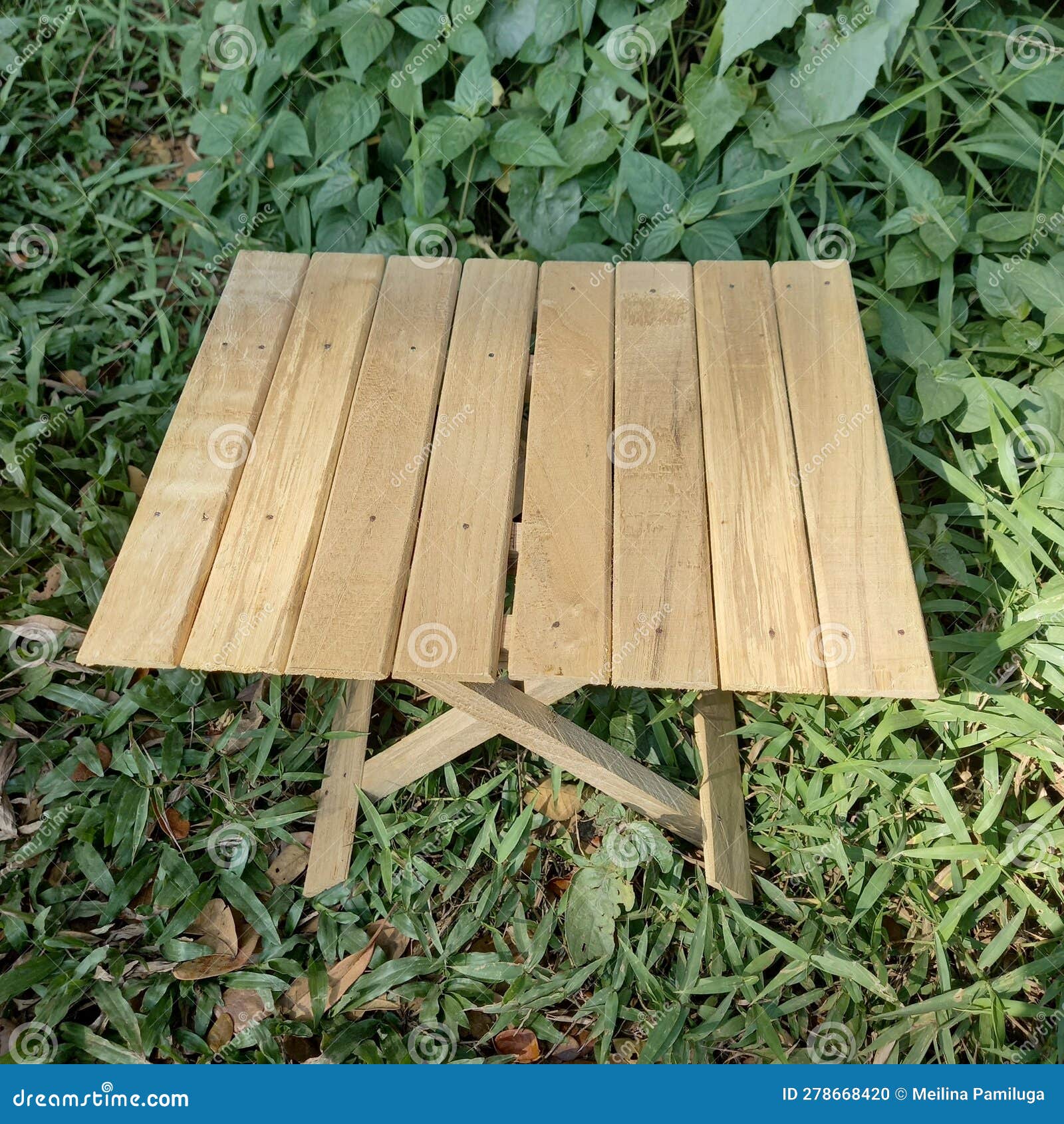 Wooden Table, Small Table, Folding Table Stock Photo Image of wooden