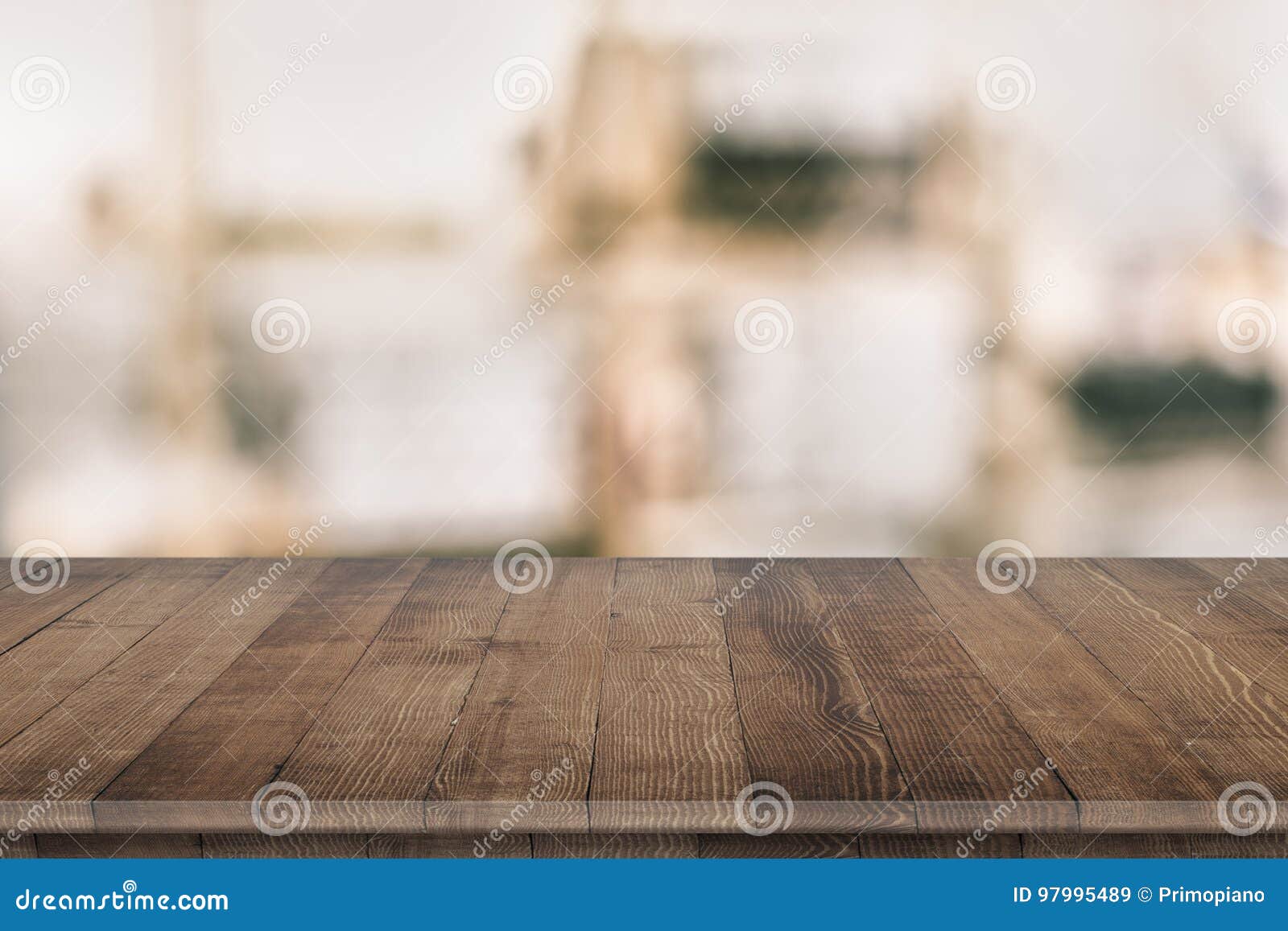 wooden tabletop perspective for product placement