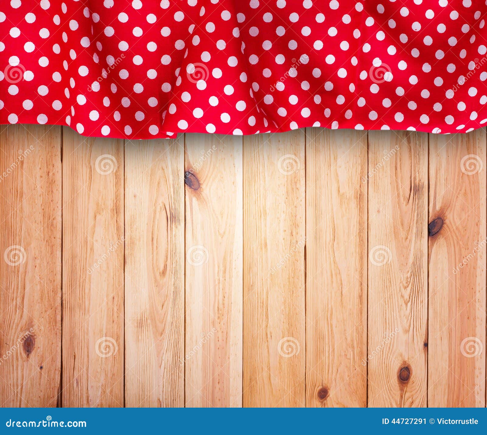 Wooden Texture Background And Tablecloth Stock Image 