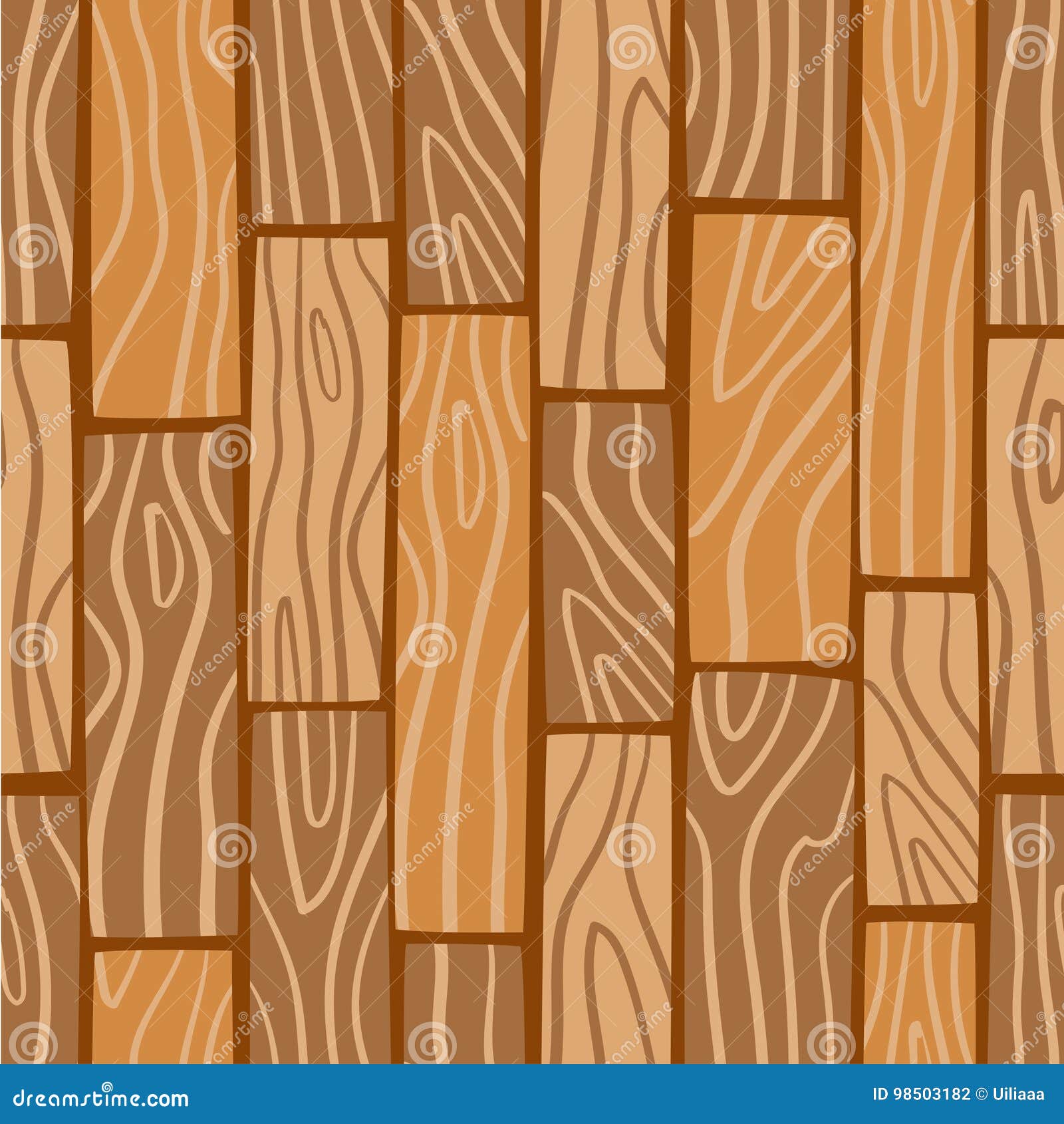 Wooden Texture Background. Vector Seamless Pattern Stock Vector -  Illustration of texture, wall: 98503182