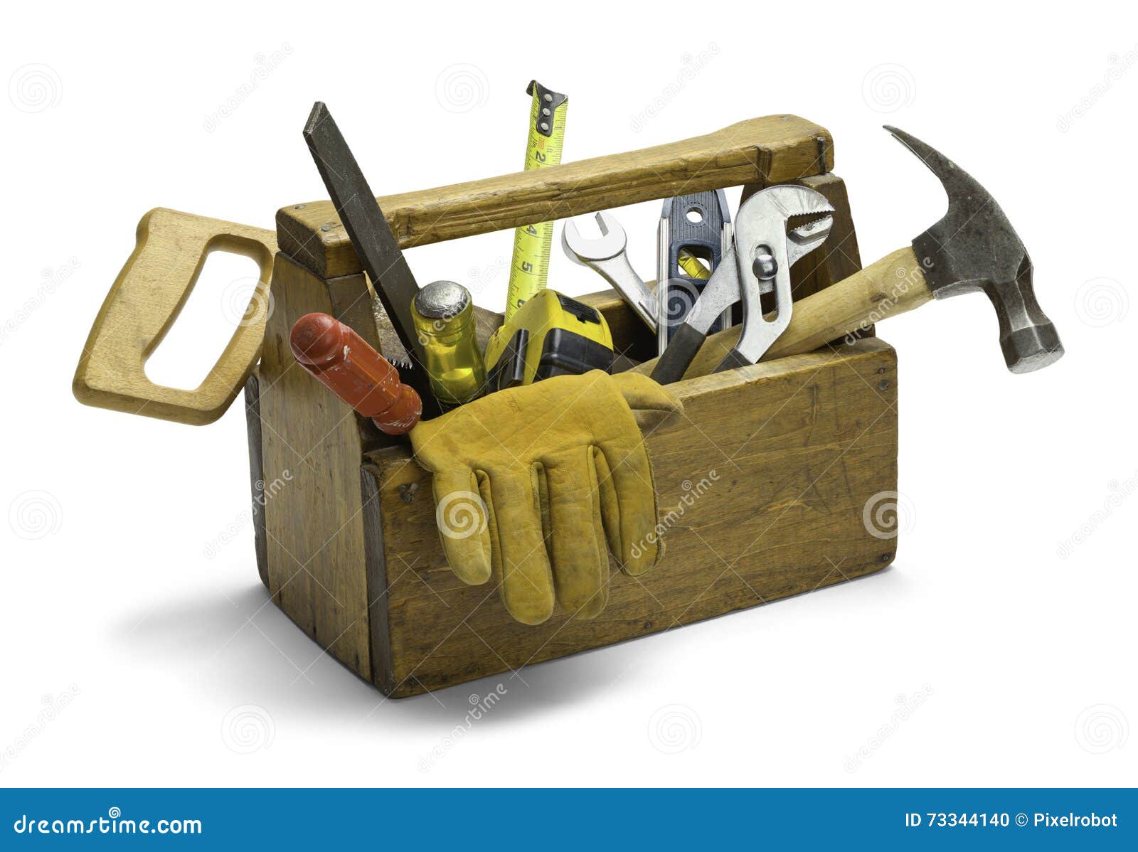 wooden tool box