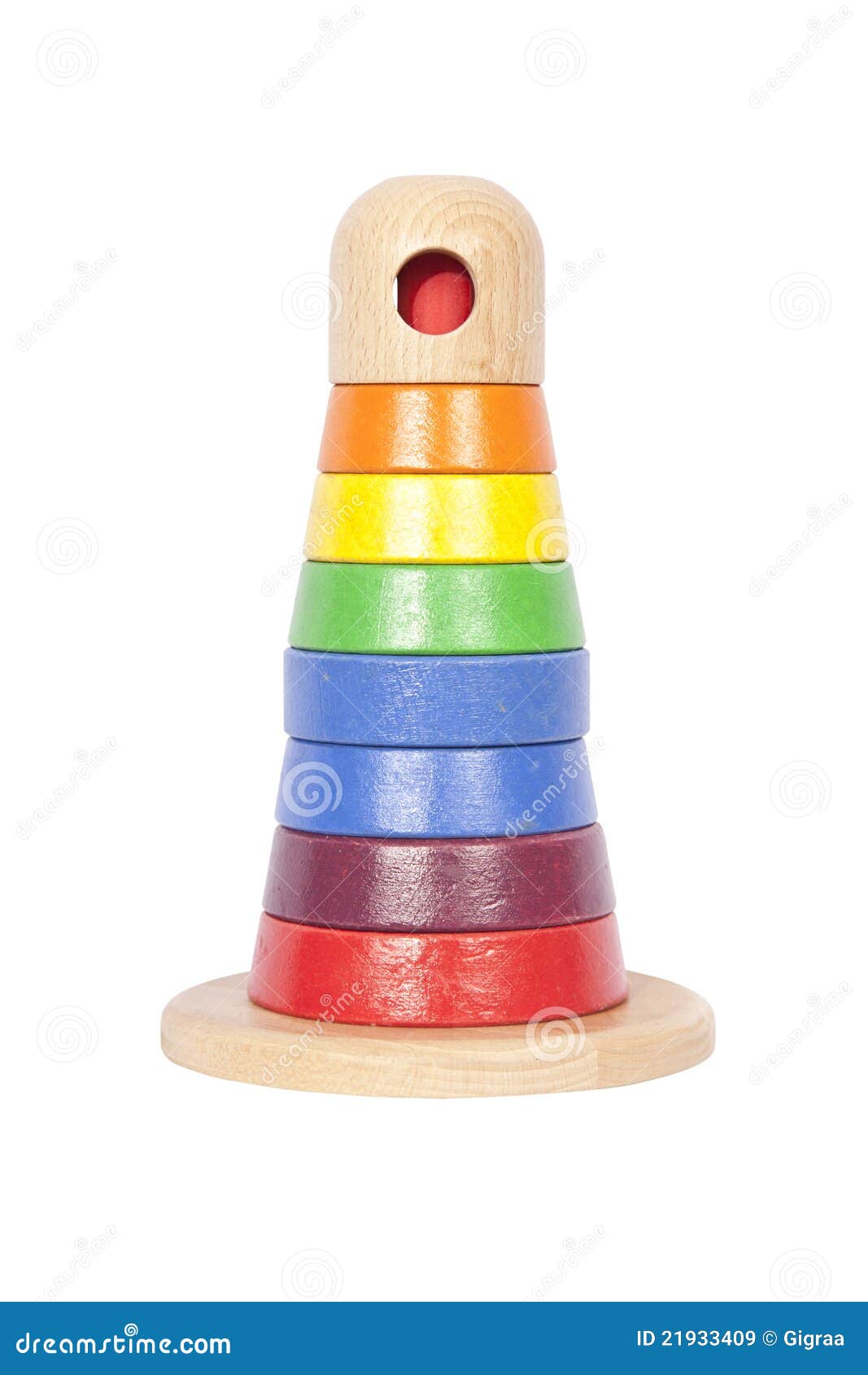 Wooden tower baby toy stock image. Image of play, preschool 21933409