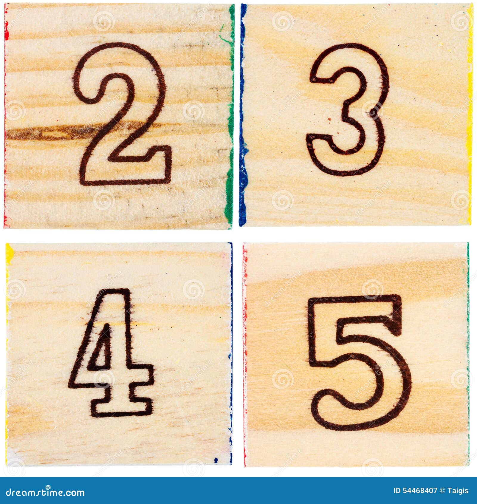Wooden Toy Blocks With Numbers Stock Image Image of object, baby