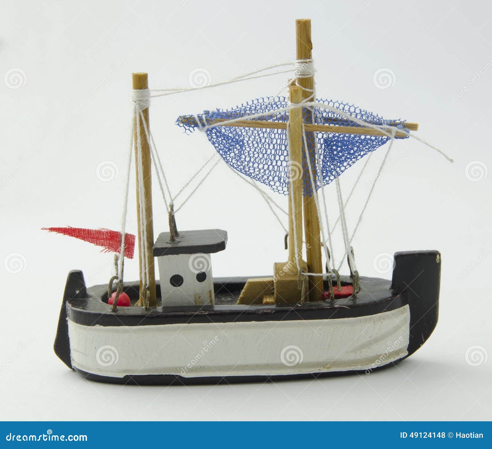 Wooden toy fishing boat stock photo. Image of mediterranean - 49124148