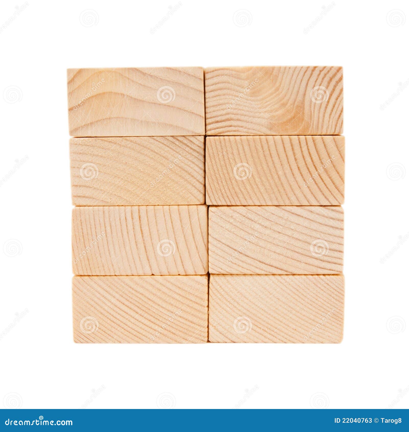 Wooden Toy Rectangle Blocks Isolated Stock Image - Image of detail ...